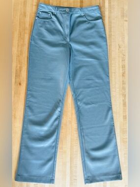 for all mankind vegan Blue Straight Leg Pants Size Medium Like New